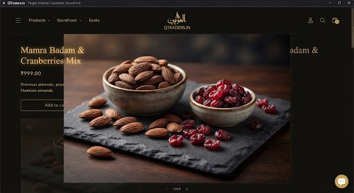 Assorted mamra badam and dried cranberries on stone tray
