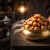 Golden Caramel Organic Sukkari Rutab Dates Piled Clean