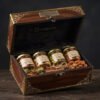 Miniature luxury gift hamper casket view
