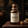 Raw unfiltered Sidr honey in an antique apothecary style glass bottle