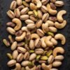 Top Down Arrangement Of Roasted Iranian Pistachios Clean