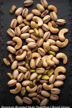 Top Down Arrangement Of Roasted Iranian Pistachios Clean